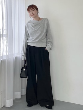 「VIS（ビス）のアイテム（トップス）」を使った、なつきさん（レディース・159cm）の冬コーディネート