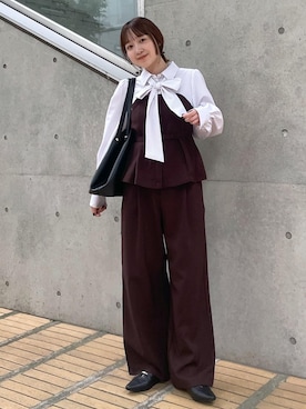 「VIS（ビス）のアイテム」を使った、なつきさん（レディース・159cm）の秋コーディネート