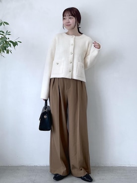 「ブルべ夏」｜なつきさん（レディース・159cm）の秋コーディネート