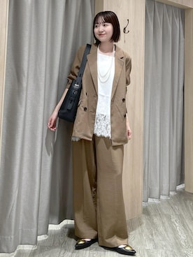 「VIS（ビス）のアイテム（パンツ）」を使った、なつきさん（レディース・159cm）の夏コーディネート
