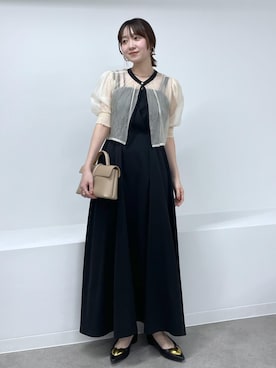 「セレモニーコーデ」｜「アイテム（バレエシューズ）」を使った、なつきさん（レディース・159cm）の春コーディネート