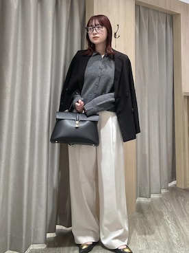 「初秋コーデ」｜「アイテム（ジャケット/アウター）」を使った、なつきさん（レディース・159cm）の冬コーディネート