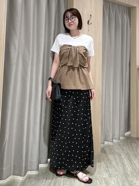 なつきさん（レディース・159cm）の夏コーディネート
