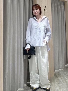 「VIS（ビス）のアイテム（トップス）」を使った、なつきさん（レディース・159cm）の春コーディネート