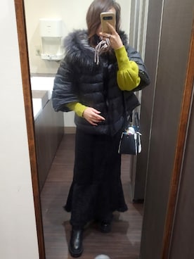 「ALPHA CUBIC（アルファーキュビック）のアイテム」を使った、mayumayu345さん（レディース・158cm）の冬コーディネート