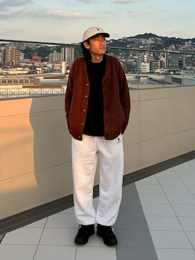 「CPCM（シーピーシーエム）のアイテム（スウェットパンツ）」を使った、kaito  ideさん（メンズ・172cm）の秋コーディネート