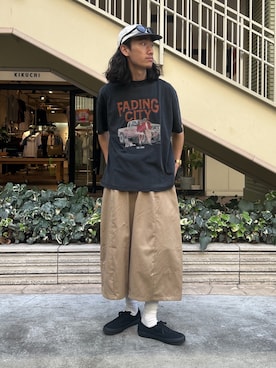 「CPCM（シーピーシーエム）のアイテム」を使った、kaito  ideさん（メンズ・172cm）の夏コーディネート