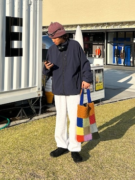「CPCM（シーピーシーエム）のアイテム（スウェットパンツ）」を使った、kaito  ideさん（メンズ・172cm）の秋コーディネート