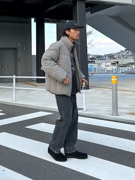 「Supreme （シュプリーム）のアイテム（帽子）」を使った、kaito  ideさん（メンズ・172cm）の秋コーディネート