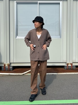 「ニットカーディガン」｜kaito  ideさん（メンズ・172cm・20代）の秋コーディネート