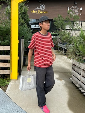 「Supreme （シュプリーム）のアイテム（帽子）」を使った、kaito  ideさん（メンズ・172cm）の夏コーディネート