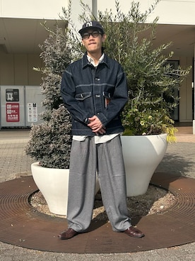 「CPCM（シーピーシーエム）のアイテム」を使った、kaito  ideさん（メンズ・172cm）の春コーディネート