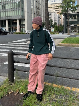 「CPCM（シーピーシーエム）のアイテム（スウェット）」を使った、kaito  ideさん（メンズ・172cm）の秋コーディネート