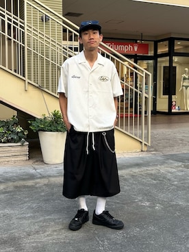 「CPCM（シーピーシーエム）のアイテム」を使った、kaito  ideさん（メンズ・172cm）の夏コーディネート