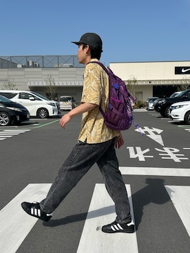 「Supreme （シュプリーム）のアイテム（帽子）」を使った、kaito  ideさん（メンズ・172cm）の春コーディネート