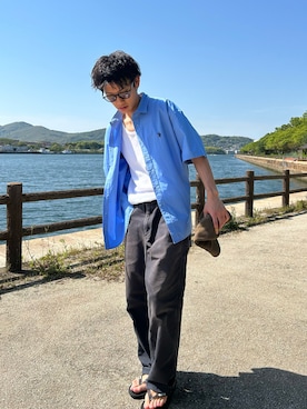 「LOCAL（ローカル）のアイテム」を使った、kaito  ideさん（メンズ・172cm）の春コーディネート