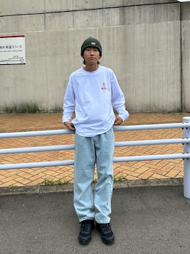 「Dickies（ディッキーズ）のアイテム（帽子）」を使った、kaito  ideさん（メンズ・172cm）の夏コーディネート