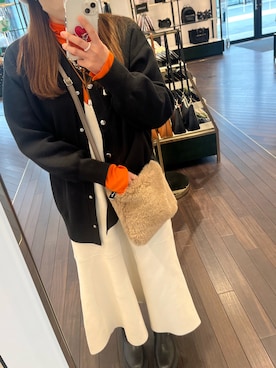 「COMME CA ISM（コムサイズム）のアイテム（バッグ）」を使った、nyutareoさん（レディース・161cm）の春コーディネート