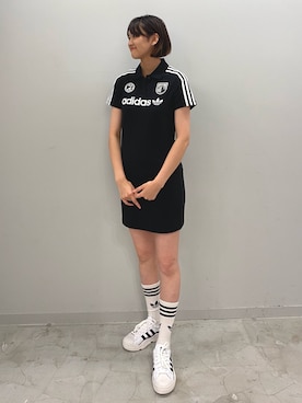 「アディダスコーデ」｜「アイテム（ワンピース/ドレス）」を使った、Satsukiさん（レディース・170cm）の夏コーディネート