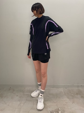 新品未使用　アディダス　ステラマッカートニー　パープル 半袖　スポーツウェア オウン-ザ-ラン-半袖tシャツ.jpg