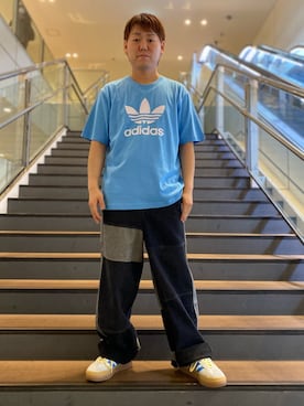 「クセニア・シュナイダー」｜「アイテム（スニーカー）」を使った、Kuma Yuyaさん（メンズ・172cm）の春コーディネート