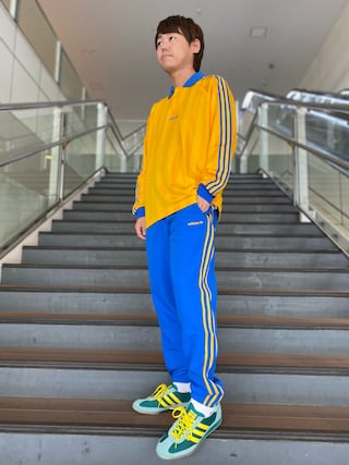 【希少カラー✨】adidas アディダス　ナイロンパンツ　ゴールド　黄色　常田 希少カラー✨】adidas アディダス ナイロンパンツ ゴールド 黄色