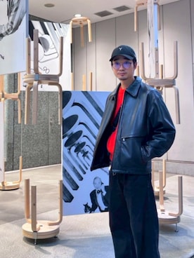 「MONKEY TIME（モンキータイム）のアイテム」を使った、frontakuさん（メンズ・169cm）の冬コーディネート