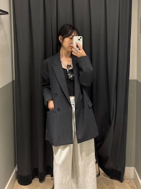 「A part by（アパートバイ）のアイテム（スウェットパンツ）」を使った、eriaさん（レディース・152cm）の秋コーディネート