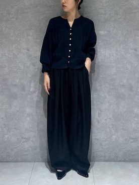 「アイテム（スラックス）」を使った、eriaさん（レディース・152cm・20代）の夏コーディネート
