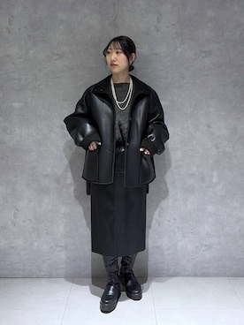 eriaさん（レディース・152cm）の冬コーディネート