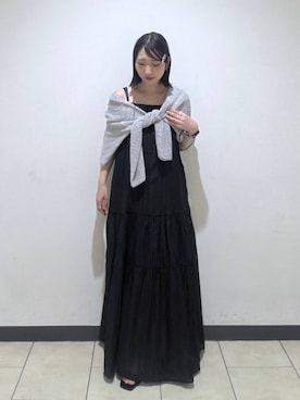 「A part by（アパートバイ）の【UVカット】メッシュニットプルオーバー（ニット/セーター、グレー系）」を使った、eriaさん（レディース・151cm）の夏コーディネート