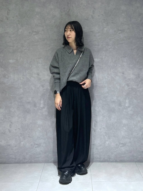 Eve Harapeco ボリュームパンツ ブラック Eve Harapeco ボリュームパンツ ブラック Eve Harapeco