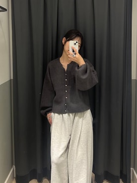 「A part by（アパートバイ）のアイテム（スウェットパンツ）」を使った、eriaさん（レディース・152cm）の秋コーディネート