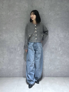 「A part by（アパートバイ）のアイテム（デニムパンツ）」を使った、eriaさん（レディース・152cm）の秋コーディネート