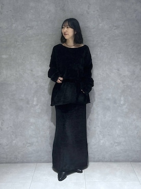 「アイテム（セットアップ）」を使った、eriaさん（レディース・152cm）の秋コーディネート