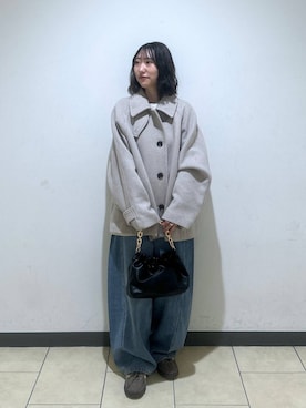 「アイテム（ステンカラーコート）」を使った、eriaさん（レディース・152cm・20代）の秋コーディネート