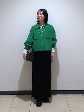 eriaさん（レディース・152cm）の冬コーディネート