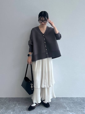 「A part by（アパートバイ）のアイテム（バレエシューズ）」を使った、eriaさん（レディース・152cm）の秋コーディネート