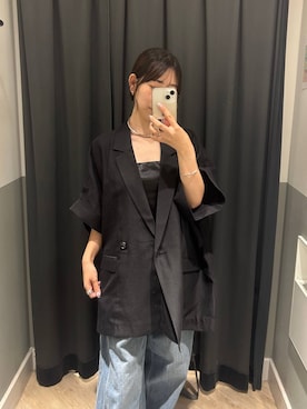 「アイテム（テーラードジャケット）」を使った、eriaさん（レディース・152cm・20代）の秋コーディネート