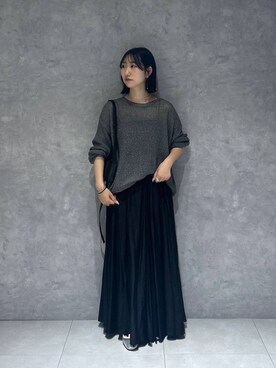 「A part by（アパートバイ）のスクエアミニショルダー（ショルダーバッグ）」を使った、eriaさん（レディース・152cm）の夏コーディネート