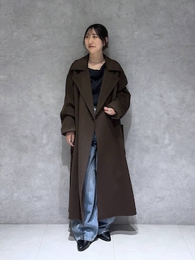 「A part by（アパートバイ）のアイテム（デニムパンツ）」を使った、eriaさん（レディース・152cm）の秋コーディネート