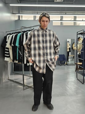 「WHITELAND（ホワイトランド）のアイテム（その他パンツ）」を使った、Meltstellaさん（メンズ・177cm）の冬コーディネート