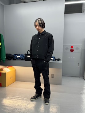 「Needles（ニードルス）のアイテム（ジャケット/アウター）」を使った、Meltstellaさん（メンズ・177cm）の春コーディネート