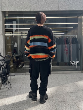 「WHITELAND（ホワイトランド）のアイテム（ニット/セーター）」を使った、Meltstellaさん（メンズ・177cm）の秋コーディネート