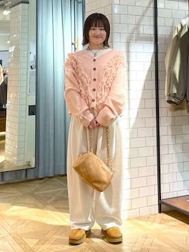 「アイテム（カーディガン/ボレロ）」を使った、まえむーさん（レディース・154cm・20代）の冬コーディネート