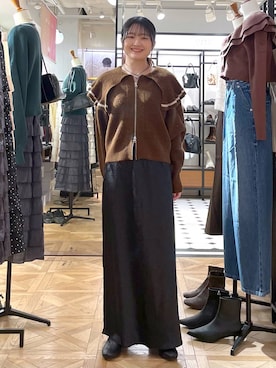 「ローリーズスタイル_LOWRYS FARM」｜まえむーさん（レディース・154cm）の秋コーディネート