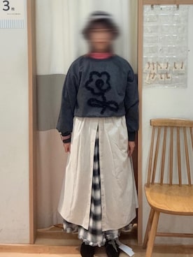 「SM2（エスエムツー）のアイテム（シャツワンピース）」を使った、watem0229さん（レディース・154cm）の冬コーディネート