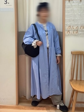 「SM2（エスエムツー）のアイテム（シャツワンピース）」を使った、watem0229さん（レディース・154cm）の春コーディネート
