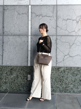 「IACUCCI（イアクッチ）のアイテム」を使った、iamiyakoさん（骨格ウェーブ・レディース・170cm）の春コーディネート