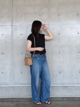「IACUCCI（イアクッチ）のアイテム（トートバッグ）」を使った、iamiyakoさん（レディース・170cm）の秋コーディネート